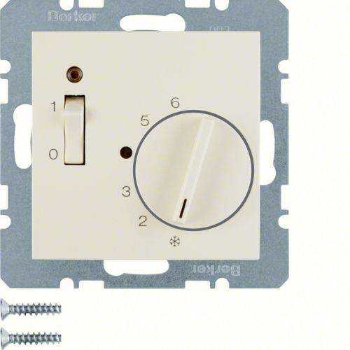 Berker 20308982 Temp.-Regler m. Öffner, Z.-Stk., Wippschalter und LED S.1/B.3/B.7 weiß glänz. Mesch Shop Berker 20308982 Temp.-Regler m. Öffner, Z.-Stk., Wippschalter und LED S.1/B.3/B.7 weiß glänz. Mesch Shop
